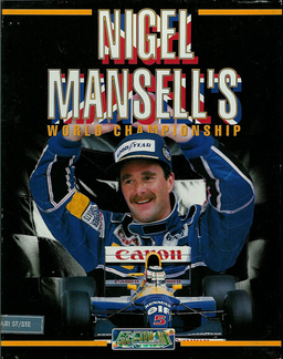 Nigel Mansell’s World Championship box art for Atari ST